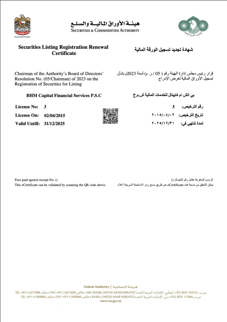 8- Securities Listing Registration Renewal